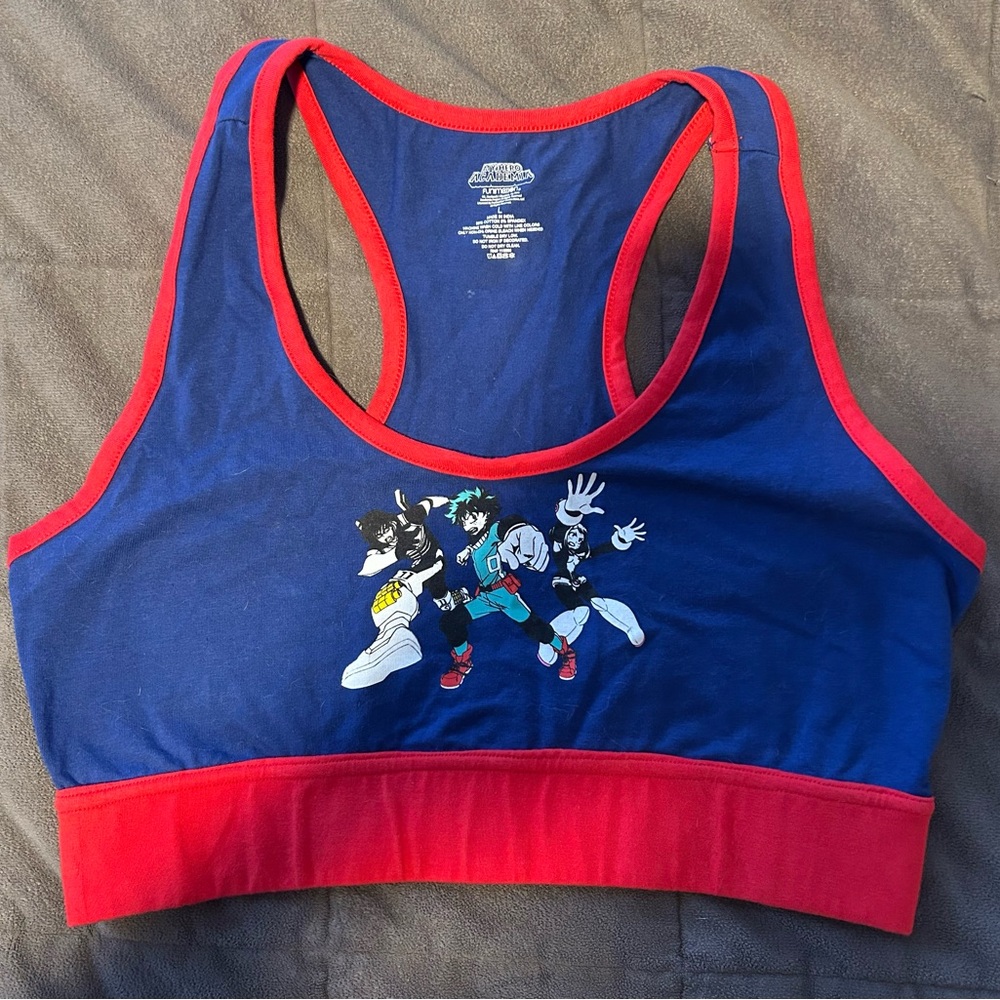 My Hero Academia- Sports Bra; size Large